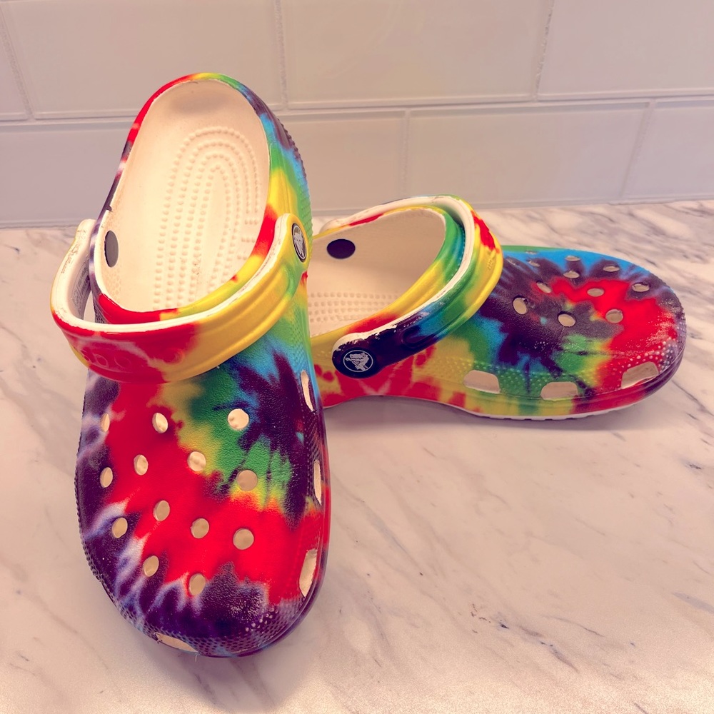 Rainbow Crocs